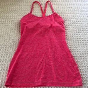 Lululemon Size 2 Power Y Tank in Hot Pink